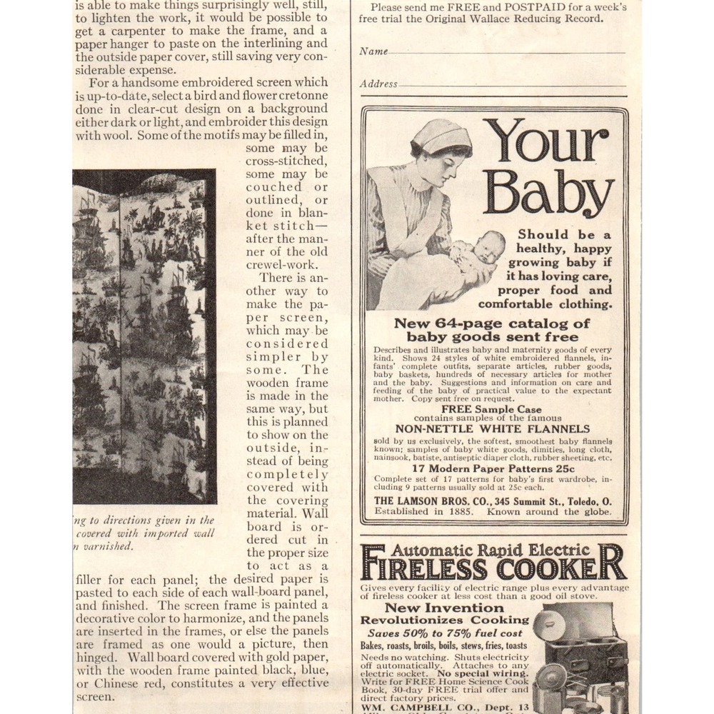 O-Cedar Polish for  Wood Furniture, Pianos Chicago 1924 Magazine Ad AF7-LJ1 - Picture 2 of 2